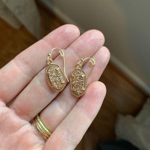 Kendra Scott Rose Gold Drusy Drop Earrings
